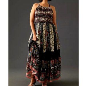 Anthropologie Bhanuni by Jyoti 18W NWT Tiered Maxi Dress New Bohemian 230$ 18 W
